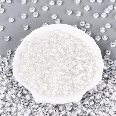 FGB Inside Colours Transparent Glass Seed Beads SEED-T009-01L-1