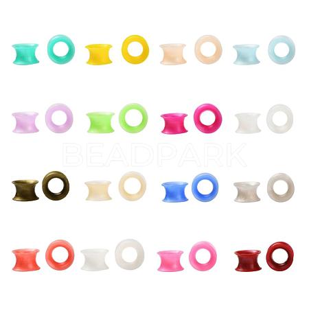 32Pcs 16 Colors Silicone Thin Ear Gauges Flesh Tunnels Plugs FIND-YW0001-16C-1