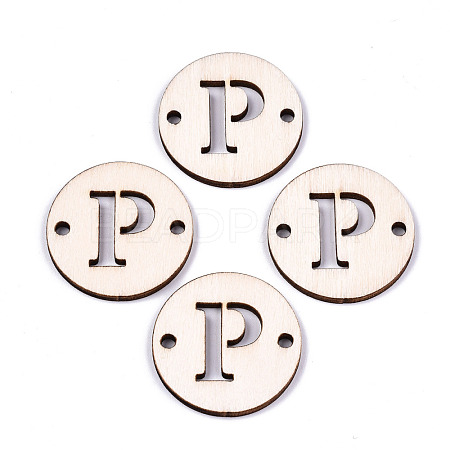 Unfinished Natural Poplar Wood Links Connectors WOOD-S045-140B-01P-1