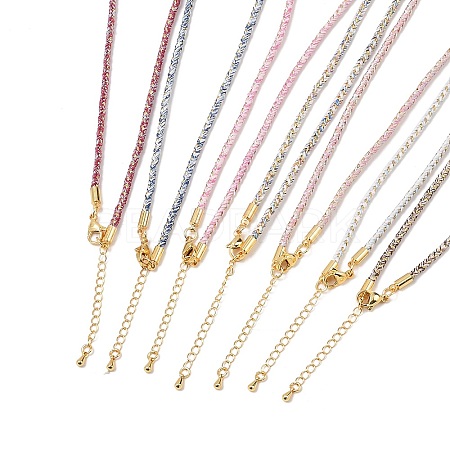 2.5MM Round Nylon Cotton Cord Necklace Making NJEW-C106-01G-1
