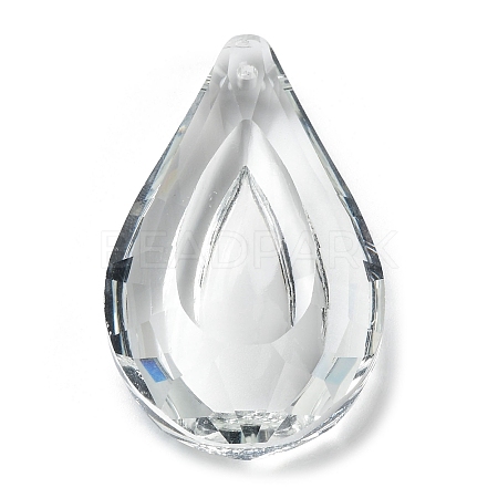 Transparent Glass Pendants GLAA-R223-03H-1