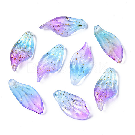 Two Tone Frosted Transparent Spray Painted Glass Pendants LS-GGLA-S054-016H-01-1