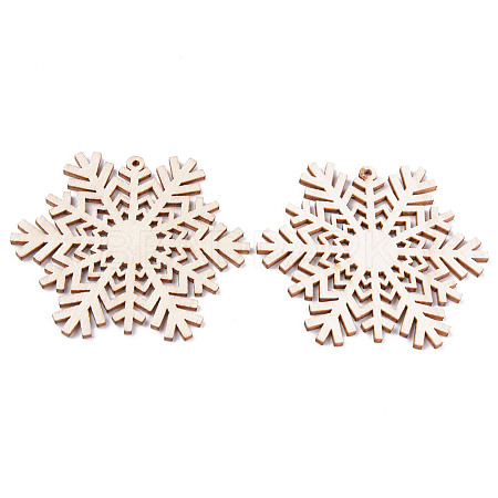 Undyed Natural Wooden Big Pendants LS-WOOD-R271-03-1