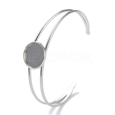 Non-Tarnish 304 Stainless Steel Bracelets Setting Making BJEW-B090-03C-P-1
