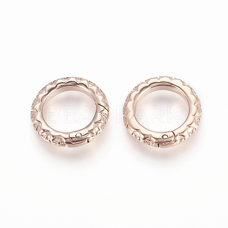 304 Stainless Steel Spring Gate Rings STAS-O114-089A-RG-1