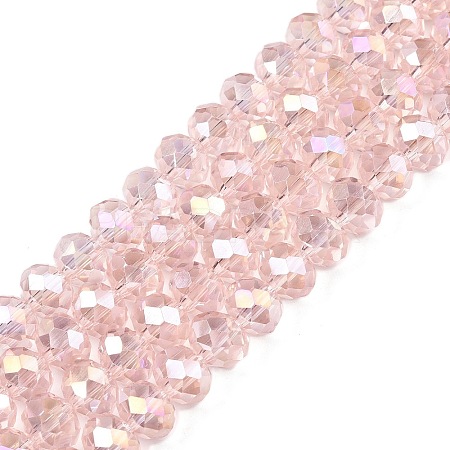 Electroplate Glass Beads Strands EGLA-A044-T8mm-B22-1