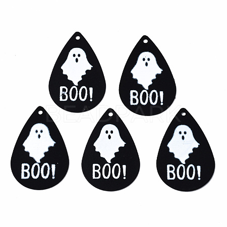Spray Painted Iron Pendants X-IFIN-T016-64-1