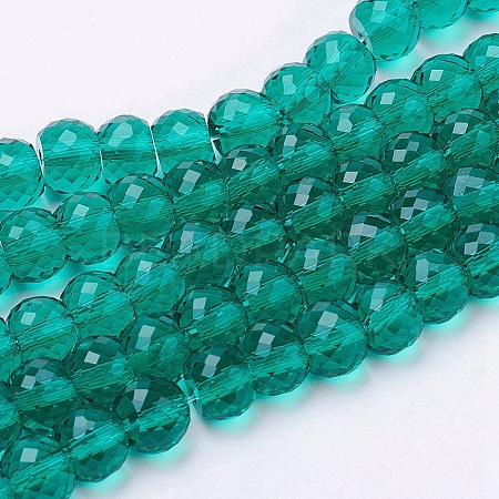 Transparent Glass Beads Strands EGLA-E045-B04-1