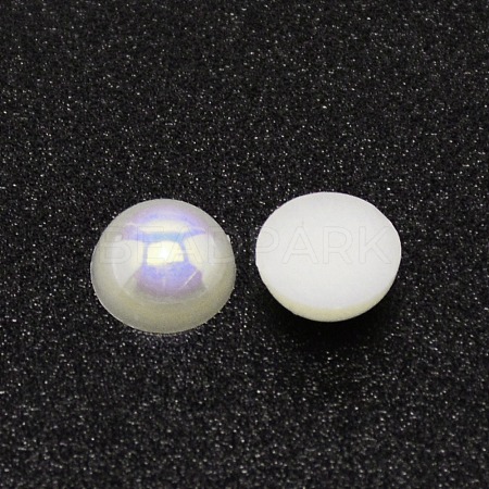 Pearlized ABS Cabochons KY-WH0030-43E-01-1