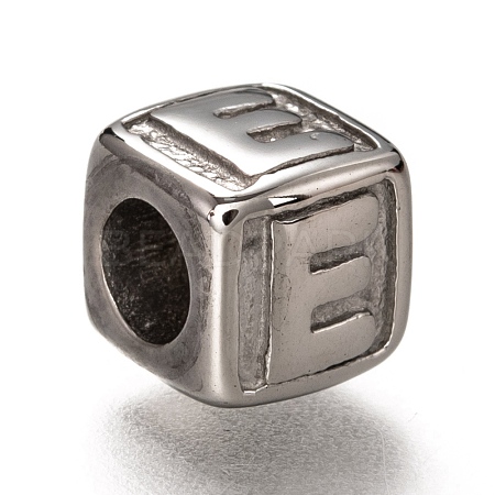 Tarnish Resistant 304 Stainless Steel European Beads OPDL-L020-001E-1