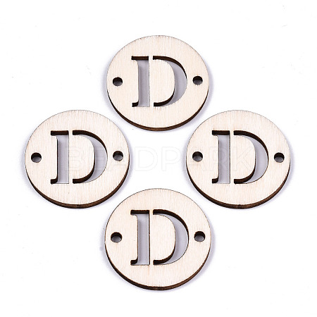 Unfinished Natural Poplar Wood Links Connectors WOOD-S045-140B-01D-1