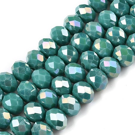 Electroplate Glass Beads Strands LS-EGLA-A044-P8mm-B31-1
