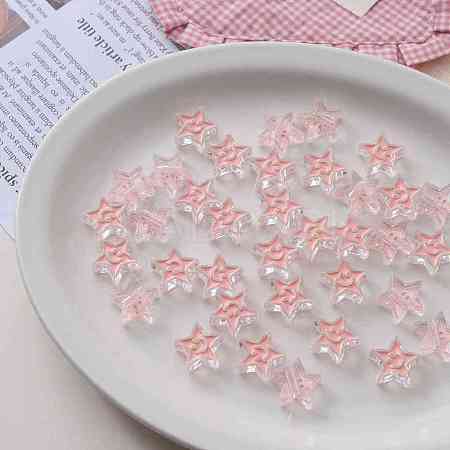 Acrylic Enamel Beads OACR-I011-21I-1