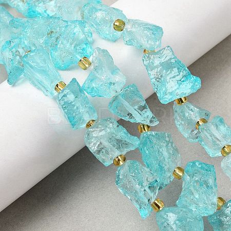 Raw Rough Natural Quartz Crystal Beads Strands G-Z131-J01-05-1