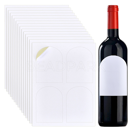Wine Blank Adhesive Label DIY-WH0060-63A-01-1