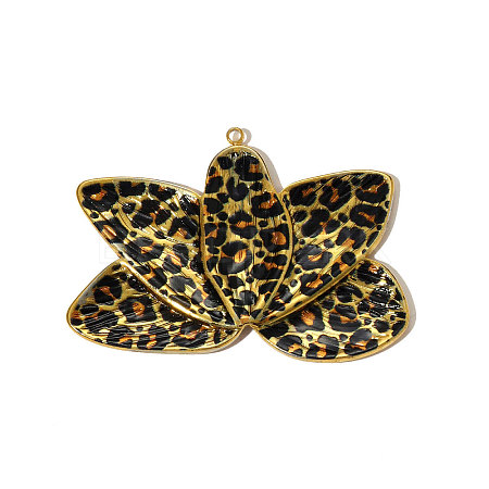 304 Stainless Steel Enamel Pendants STAS-OY005-17G-1