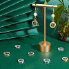12Pcs 2 Colors 201 Stainless Steel Pendants STAS-UN0031-34-3