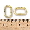 Rack Plated Brass Micro Pave Cubic Zirconia Clasps KK-Z039-06B-G-3