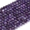 Natural Amethyst Round Bead Strands X-G-L170-6mm-03-2