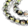 Handmade Foil Glass Lampwork Beads Strands DICH-T023-02D-3