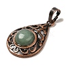 Natural Green Aventurine Pendants G-H065-02R-11-2