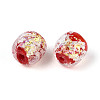 Handmade Foil Lampwork Beads Strands FOIL-T008-01D-3
