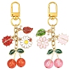 Alloy Enamel Pendant Decorations HJEW-YW00280-01-2