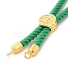 Twisted Nylon Cord Silder Bracelets DIY-B066-03G-14-2