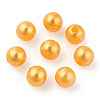 Spray Painted ABS Plastic Imitation Pearl Beads OACR-T015-05A-18-3