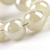 Electroplate Glass Beads Strands X-EGLA-Q062-6mm-E08-4