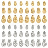 48Pcs 6 Styles Brass Hollow Spacer Beads KK-PH0006-25-1