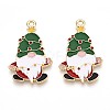 Alloy Enamel Pendants ENAM-T022-01E-1