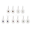 Star 201 Stainless Steel Natural Gemstone Dangle Earrings for Women EJEW-JE05835-1