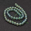 Full Rainbow Plated Electroplated Glass Beads Strands X-EGLA-I002-8mm-02-2