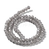 Baking Paint Imitation Jade Glass Bead Strands X-DGLA-A034-J6MM-A43-4
