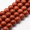 Natural Red Jasper Beads Strands X-G-E375-4mm-03-2
