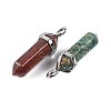 Natural Indian Agate Pointed Pendants G-M378-01P-A39-5
