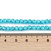 Baking Paint Electroplated Synthetic Non-magnetic Hematite Beads Strands G-H072-A01-01B-4
