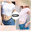 8 Pcs 2 Colors Simple Polyester Shirt Stay Belt AJEW-GO0001-41-7