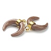 Synthetic Goldstone Pendants G-A017-14G-2