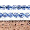 Crackle Transparent Glass Beads Strands GLAA-N068-04A-02-4