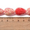Synthetic Coral Dyed Carved Beads Strands SH-CBAE713-01B-4
