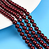 Baking Paint Pearlized Glass Pearl Bead Strands X-HY-N002-6mm-A13-1