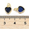 Real 18K Gold Plated Brass Inlaid Cubic Zirconia Charms ZIRC-L100-074G-01-3