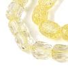 Transparent Crackle Glass Beads Strands GLAA-Q108-04A-12-3