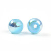 Electroplate Pearlized Glass Pearl Beads EGLA-T021-14A-07-2