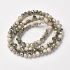 Electroplate Opaque Glass Beads Strands LS-EGLA-A034-P4mm-S17-2