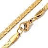 Brass Snake Chain Necklaces for Women NJEW-G084-03G-2