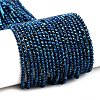 Electroplate Glass Beads Strands GLAA-H021-01A-FP03-1