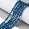 Dyed Natural Malaysia Jade Rondelle Beads Strands G-E316-2x4mm-54-5